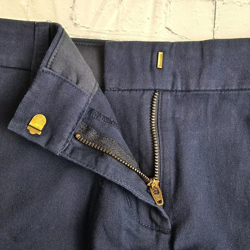 NEW J.Crew Classic Chino Shorts Womens Size 10 Navy Blue 5